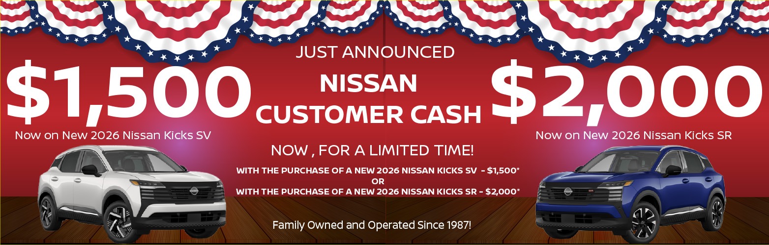 Nissan Kicks Customer Cash